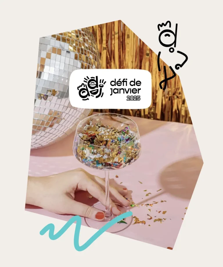 Campagne Défis de Janvier — bannière web — Addiction France × Agence Yvonne