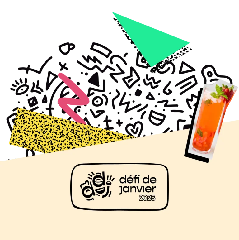 Campagne Défis de Janvier — photo de groupe participants — Addiction France × Agence Yvonne