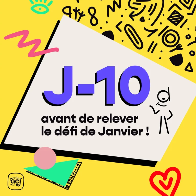 Campagne Défis de Janvier — publication Instagram texte — Addiction France × Agence Yvonne