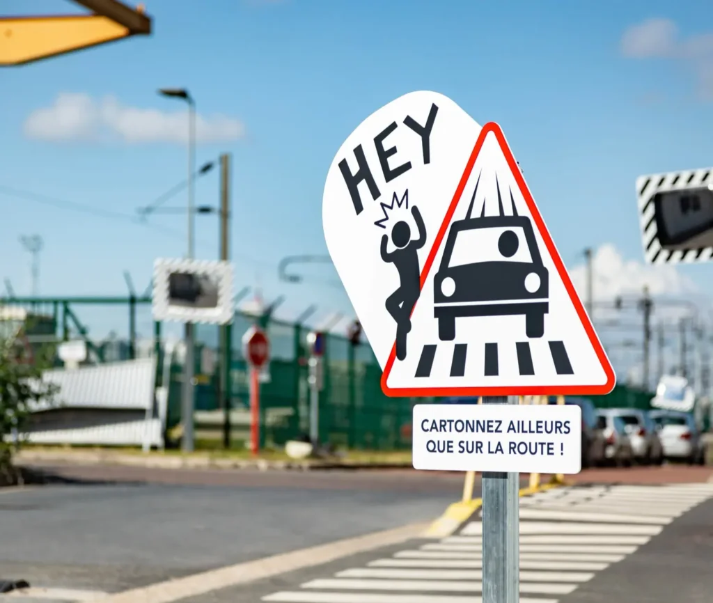 Campagne prévention risque routier SNCF ITIF — supports de communication SSTE — Agence Yvonne