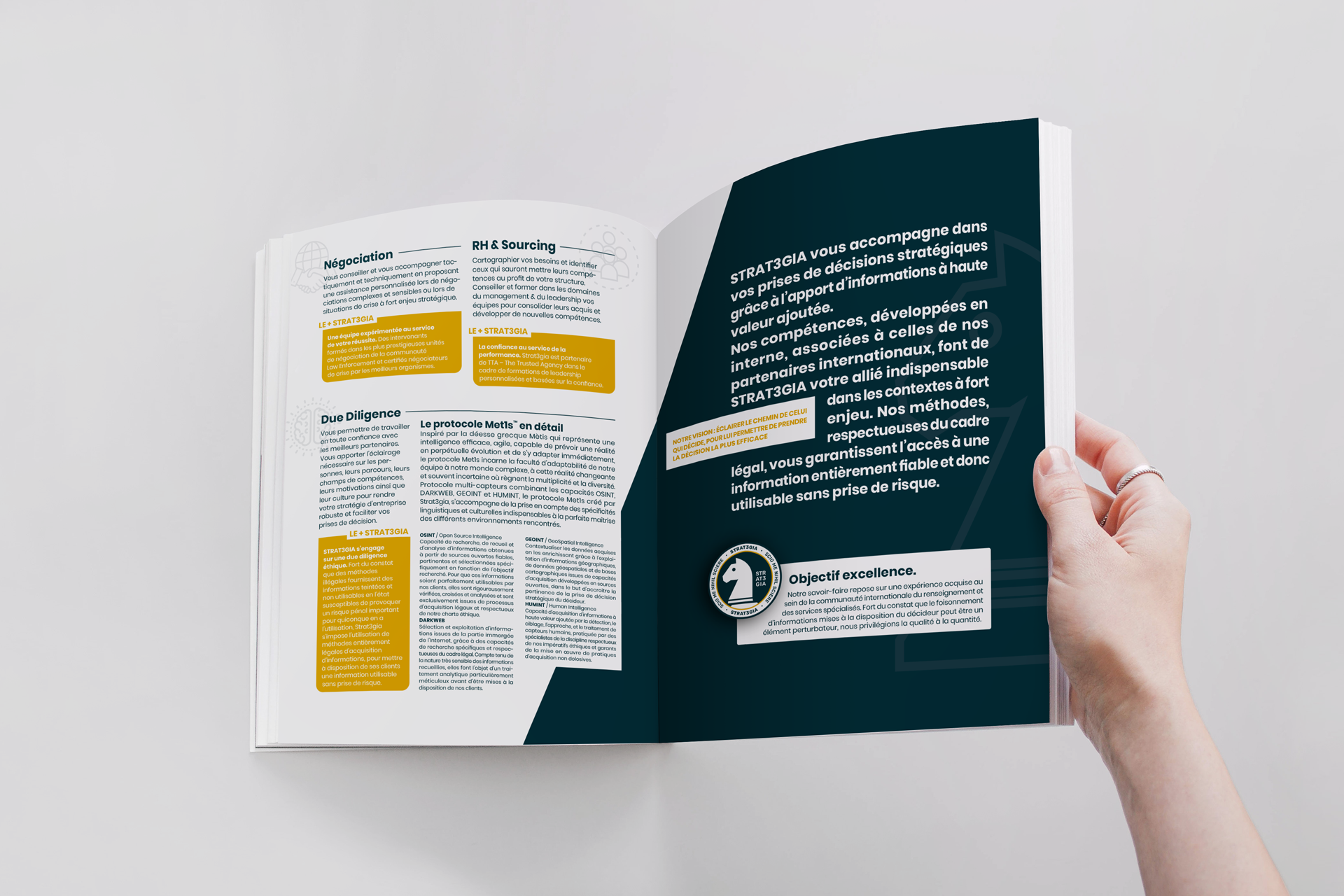 Mockup magazine — supports de communication print — Agence Yvonne