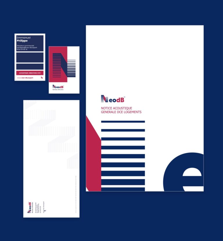 Identité visuelle NeodB — book de présentation — Agence Yvonne