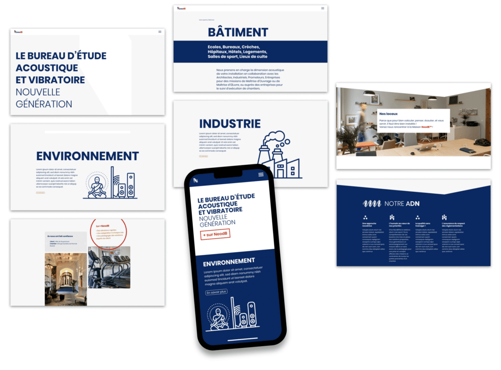 Maquette web desktop 1920px — projet de création de site — Agence Yvonne