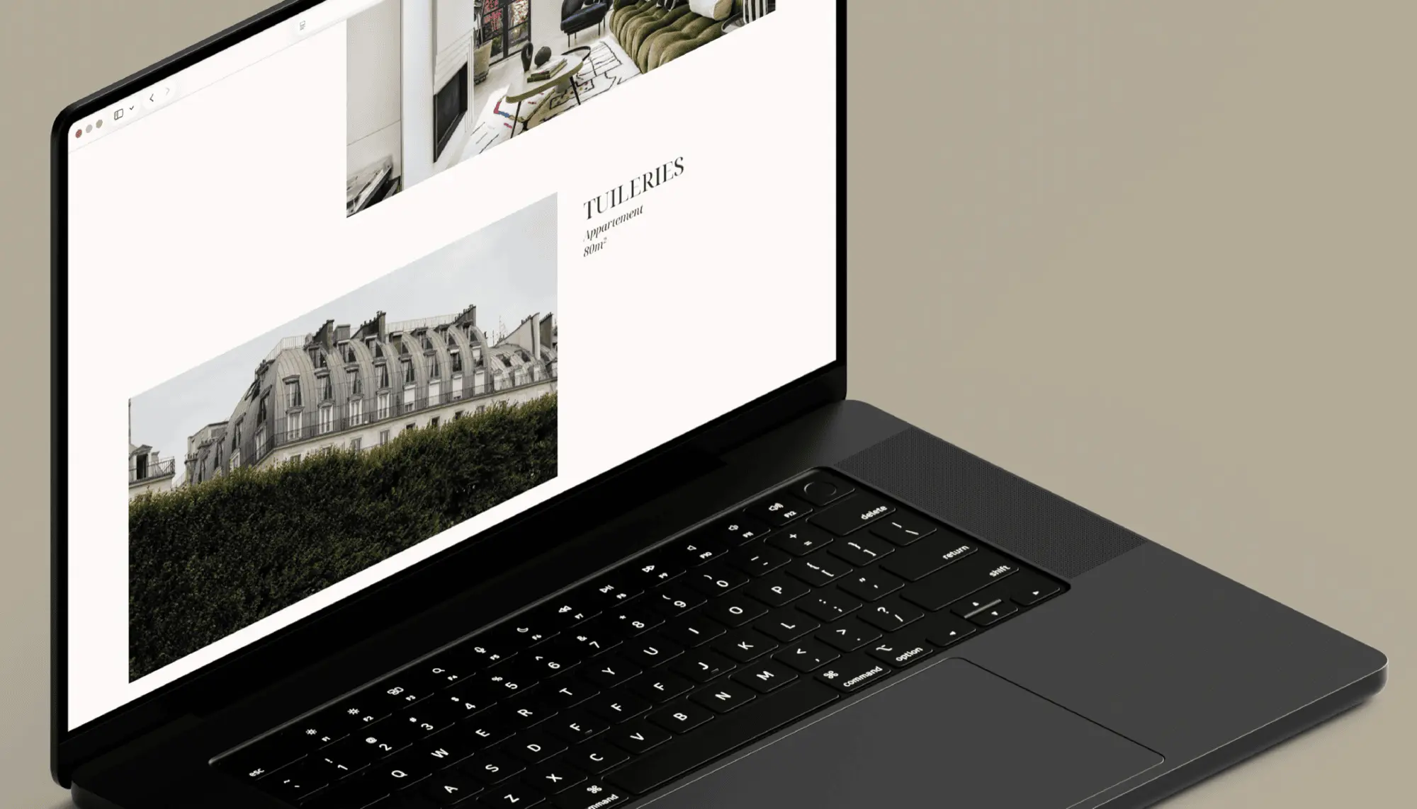 Refonte site web Maison A et G — évolution du design, vue 2 — Agence Yvonne