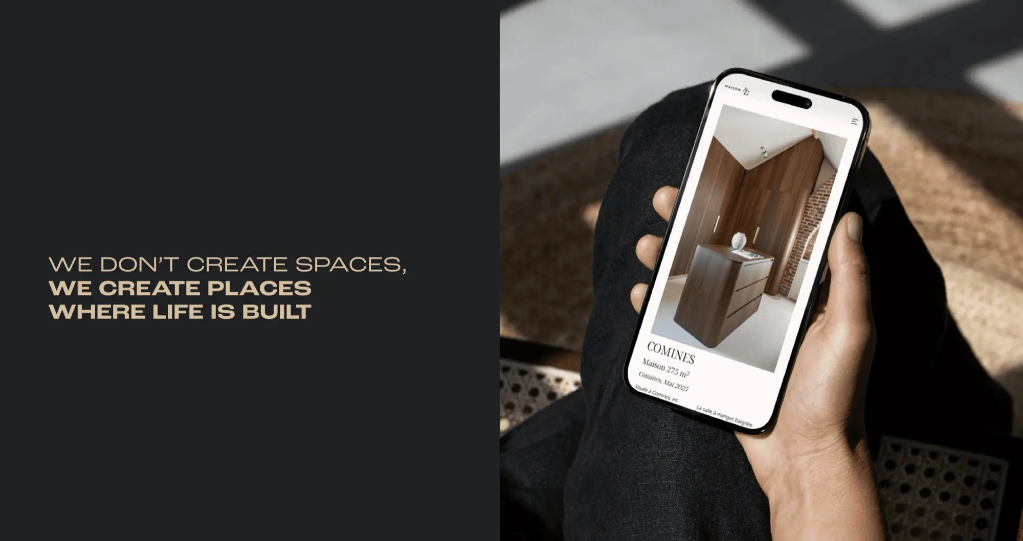 Refonte site web Maison A et G — évolution du design, vue 4 — Agence Yvonne