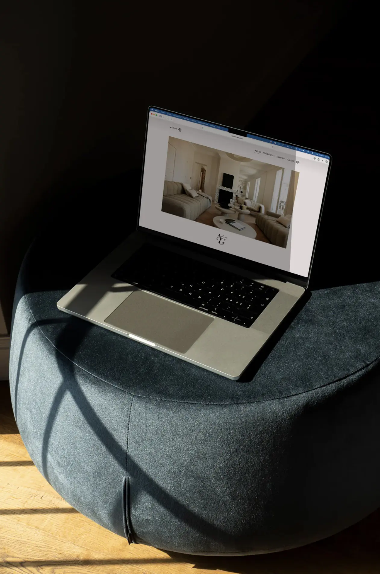 Refonte site web Maison A et G — maquette vue desktop — Agence Yvonne